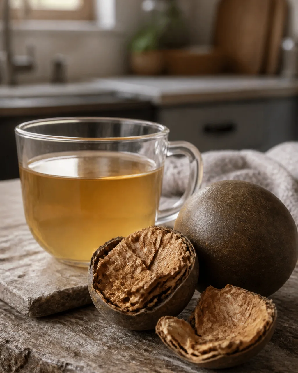 Dried Luo Han Guo monk fruit pieces for cooling festive tea