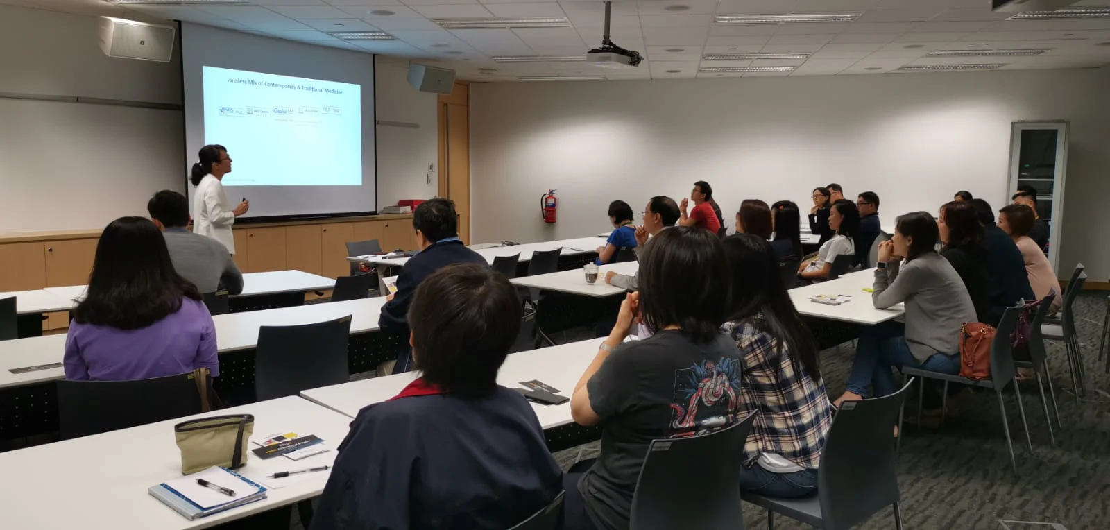 Common Work-Related Pain & Stress, and Acupoint Exercises to Relieve It at a PULSE TCM corporate session