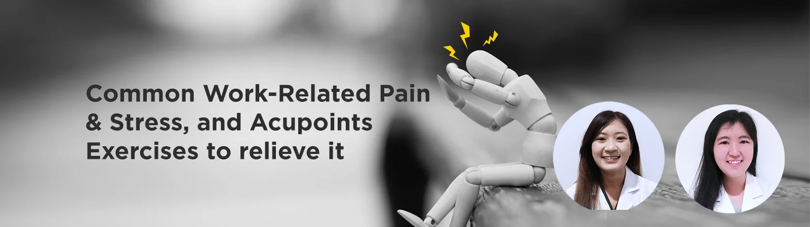 Common Work-Related Pain & Stress, and Acupoints Exercises to relieve it at a PULSE TCM corporate session