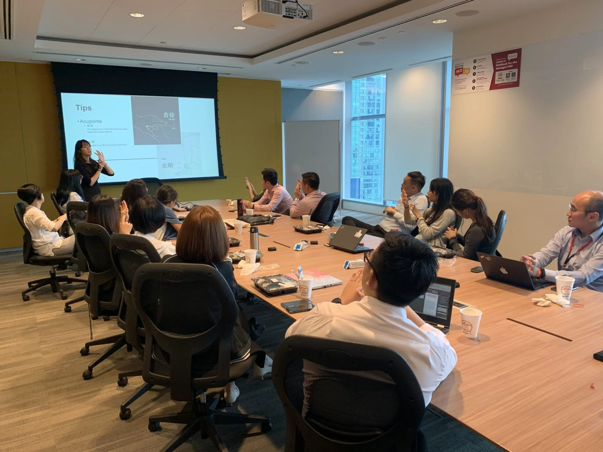 Weight Management and Eye Care at a PULSE TCM corporate session