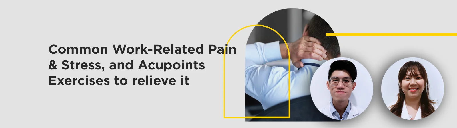 Common Work-Related Pain & Stress, and Acupoints Exercises to relieve it at a PULSE TCM corporate session