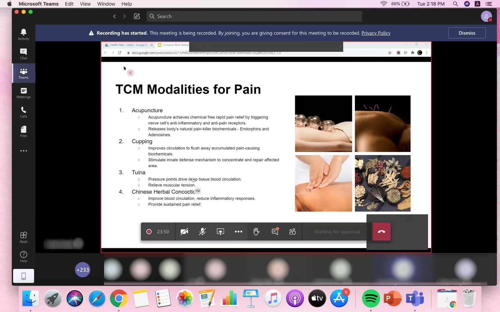 Common Work-Related Pain & Stress, and Acupoints Exercises to relieve it at a PULSE TCM corporate session