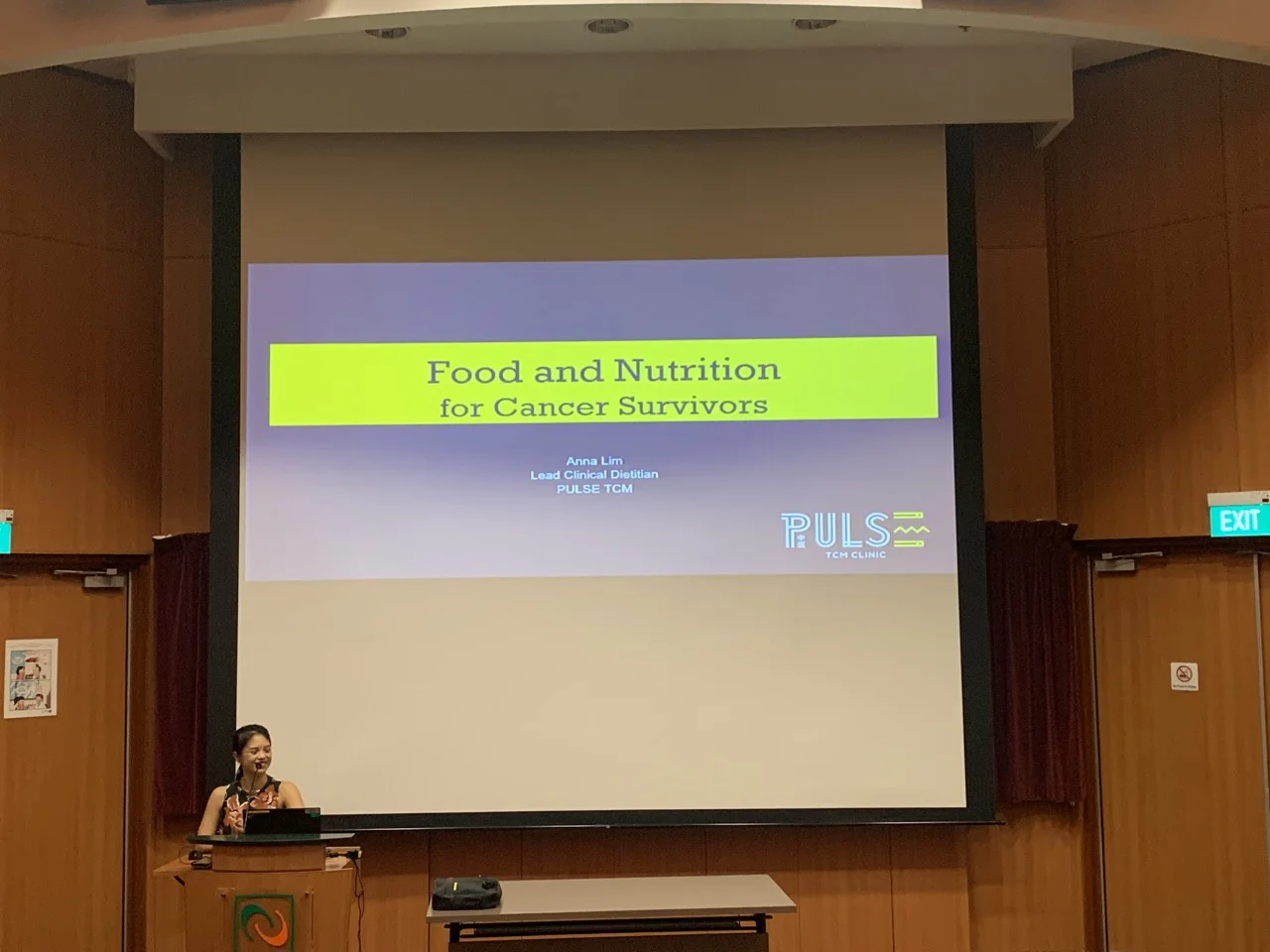 Food and Nutrition for Cancer Survivors at a PULSE TCM corporate session