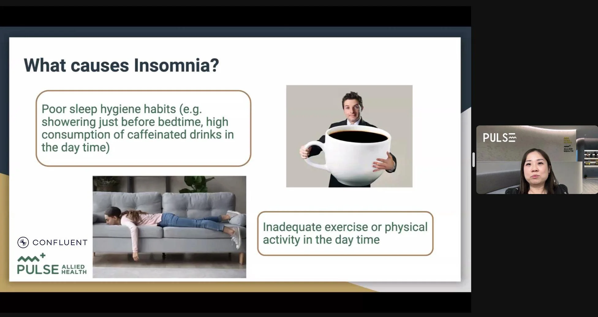 Managing Insomnia from a Psychologist’s Perspective | PULSE TCM Clinic Singapore at a PULSE TCM corporate session