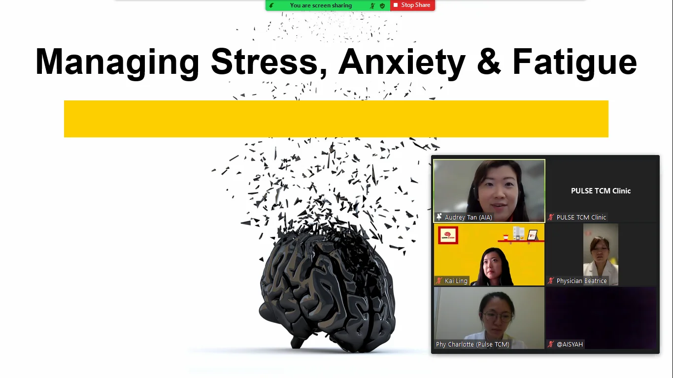 Managing Stress, Anxiety & Fatigue at a PULSE TCM corporate session