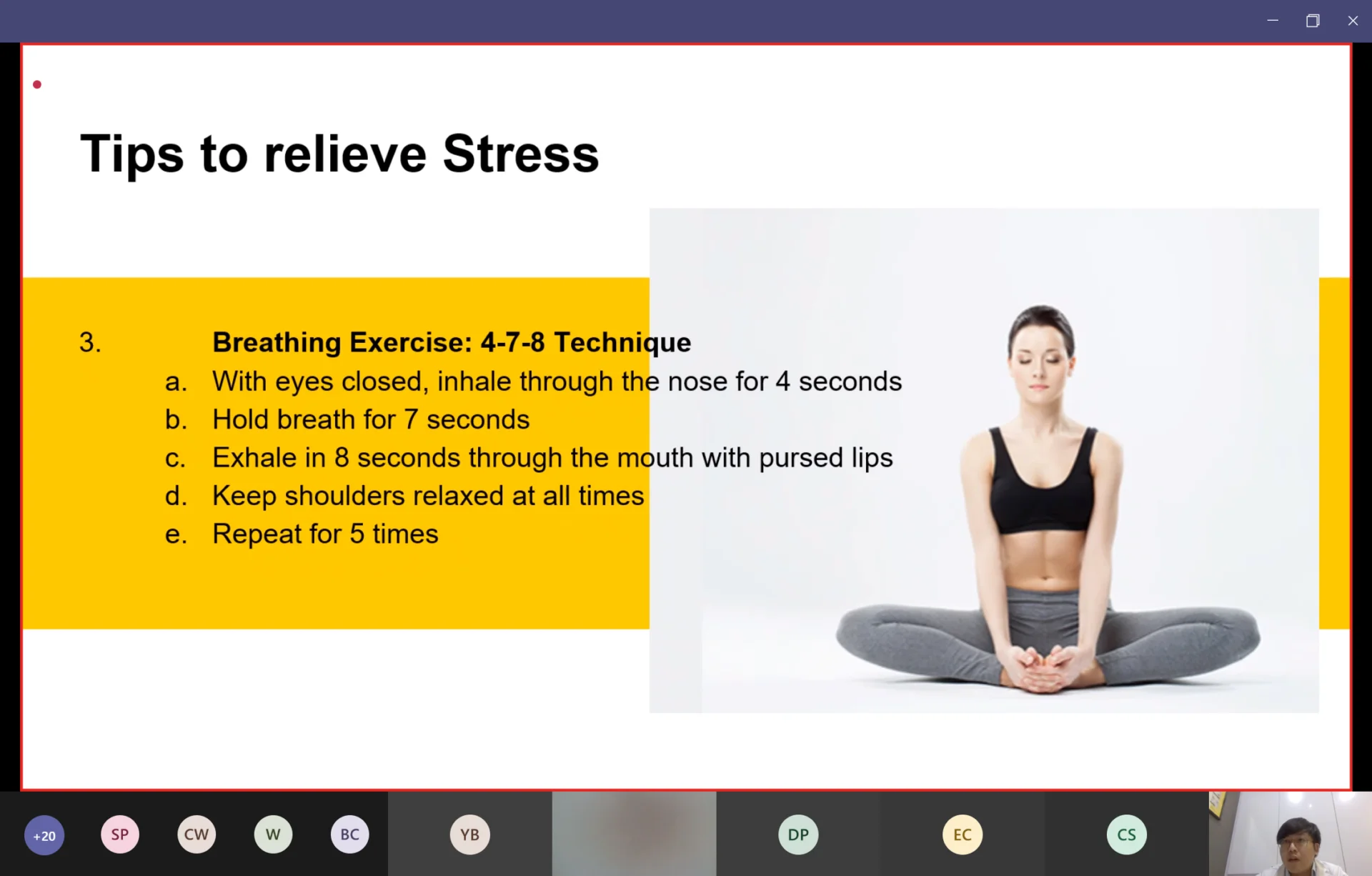 Managing Stress, Anxiety & Fatigue at a PULSE TCM corporate session