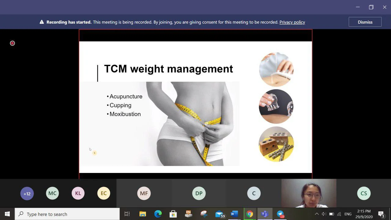 Eat Healthy, Weigh Healthy at a PULSE TCM corporate session