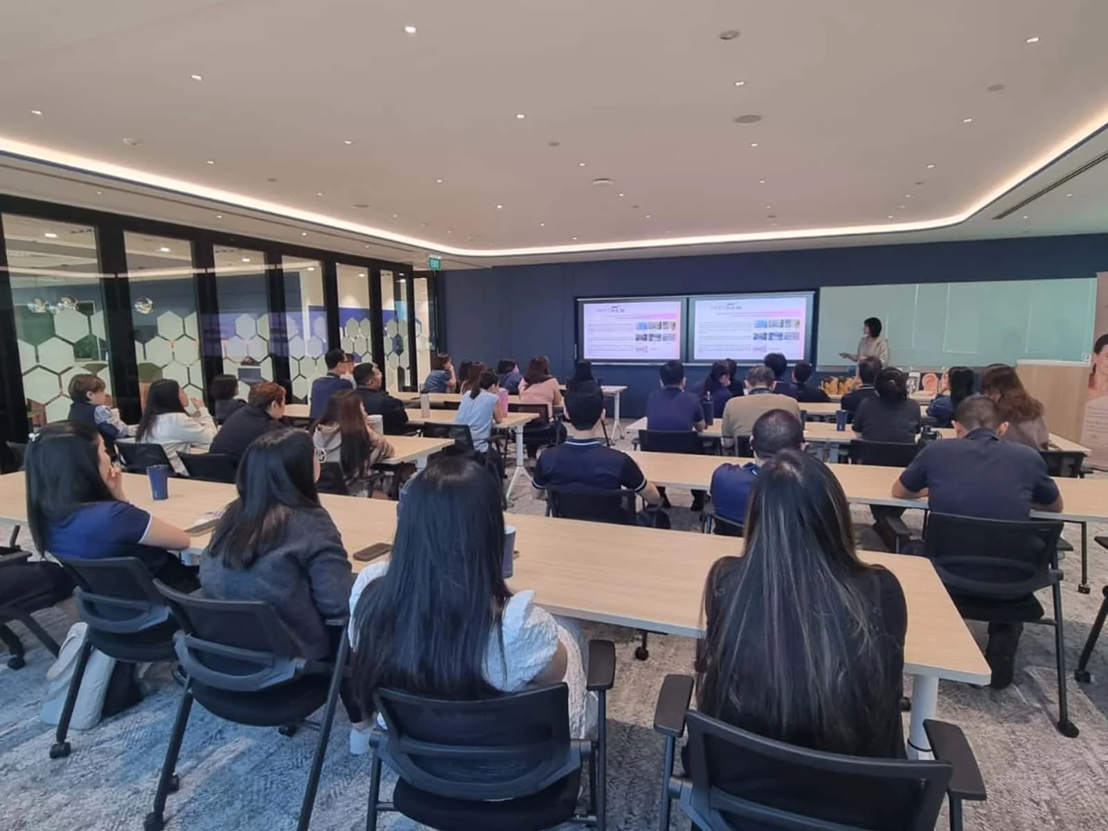 Health talk on managing stress at Singafluid Systems