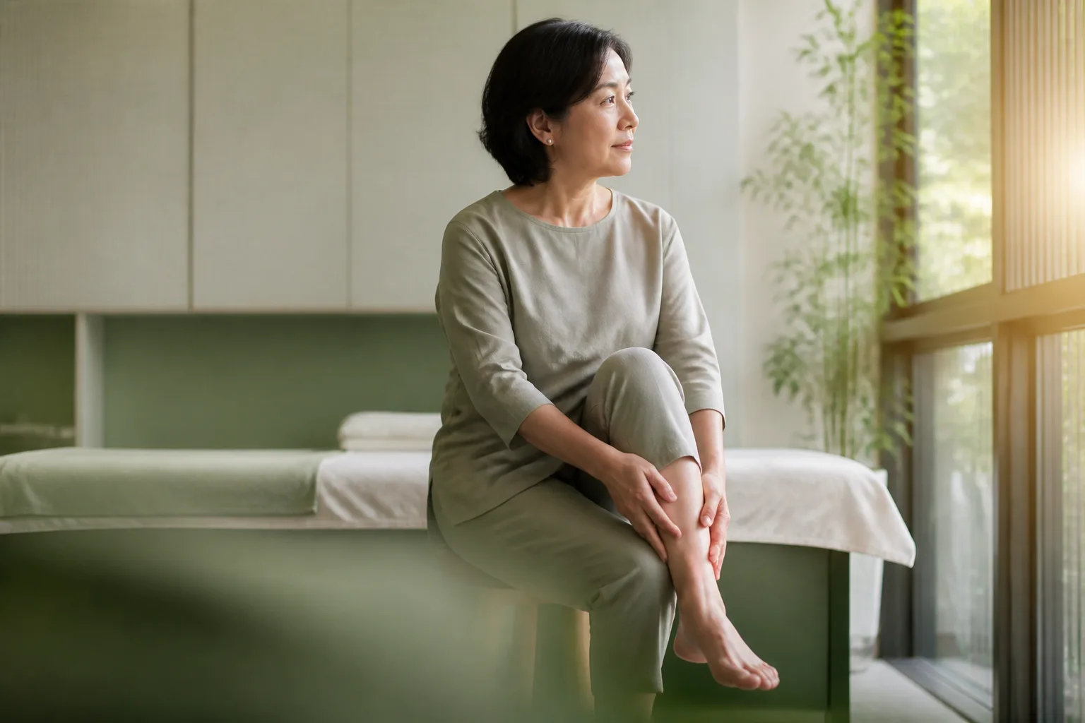Quiet ankle self-care for menopause acupressure at PULSE TCM