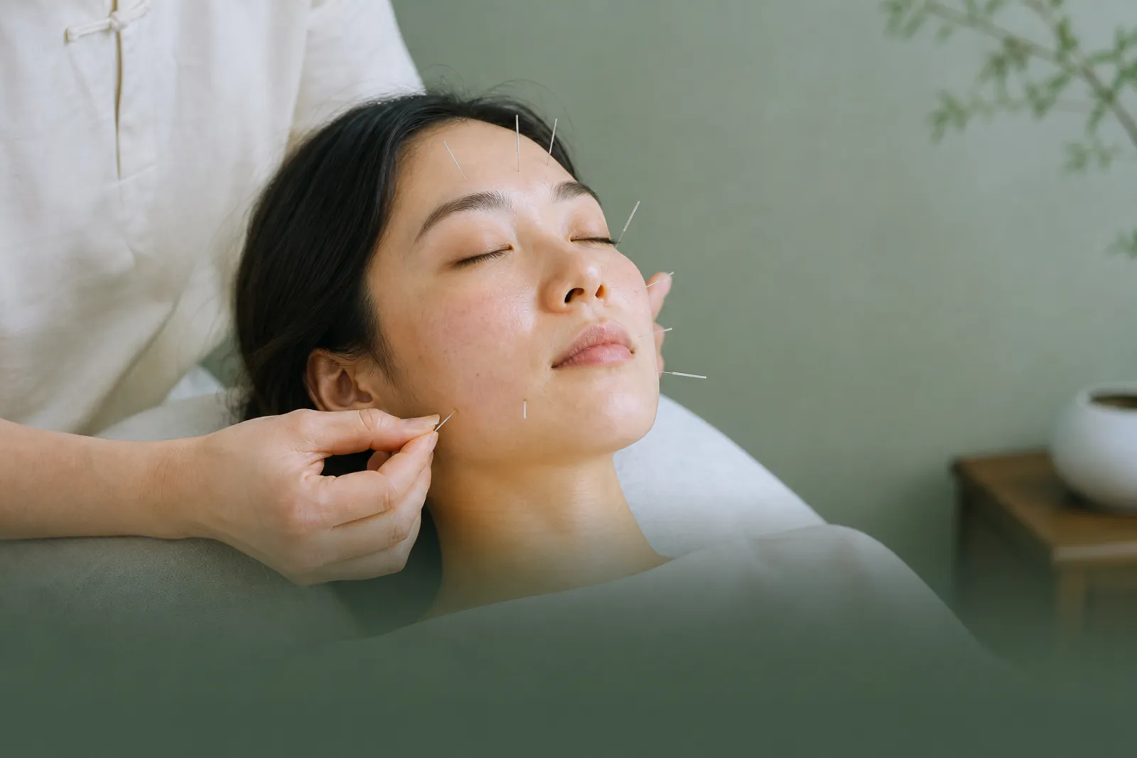 Facial acupuncture for TCM acne management at PULSE TCM