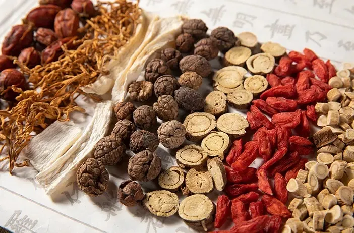 Dried kitchen ingredients used in TCM food therapy
