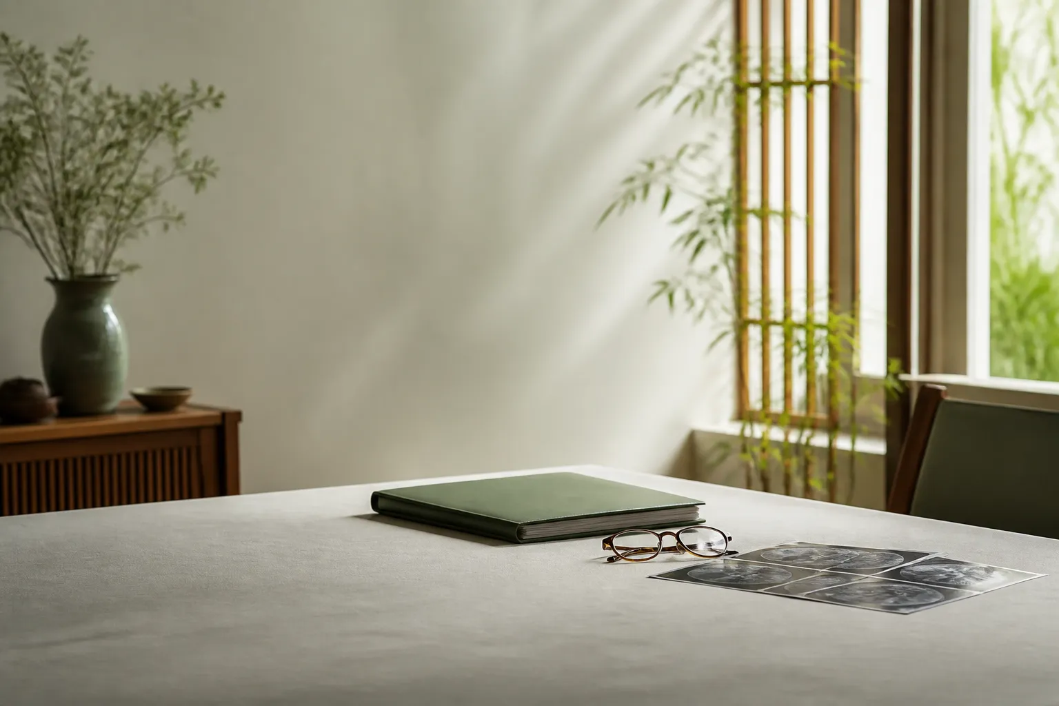 Specialist notes and imaging folder for cancer treatment options consult