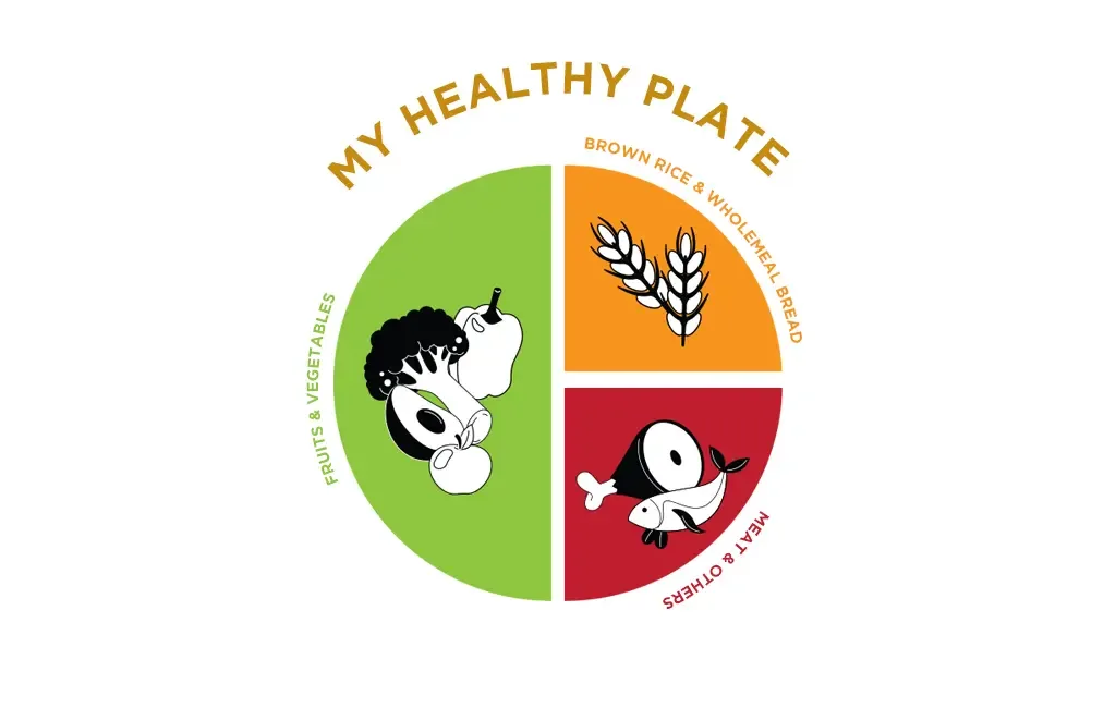 Wooden bowls of mixed wholegrains and seeds for a high-fibre Singapore plate