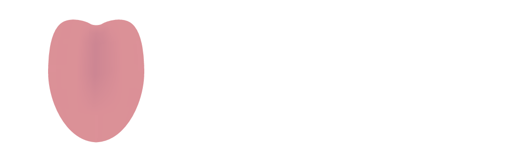 Diagram of a pink healthy tongue with thin coating in TCM