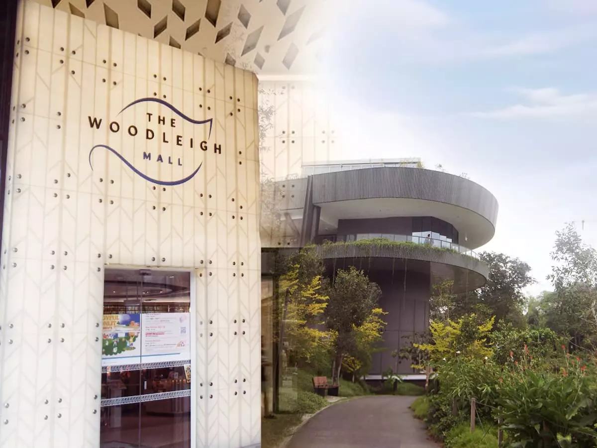 The Woodleigh Mall exterior and landscaped approach