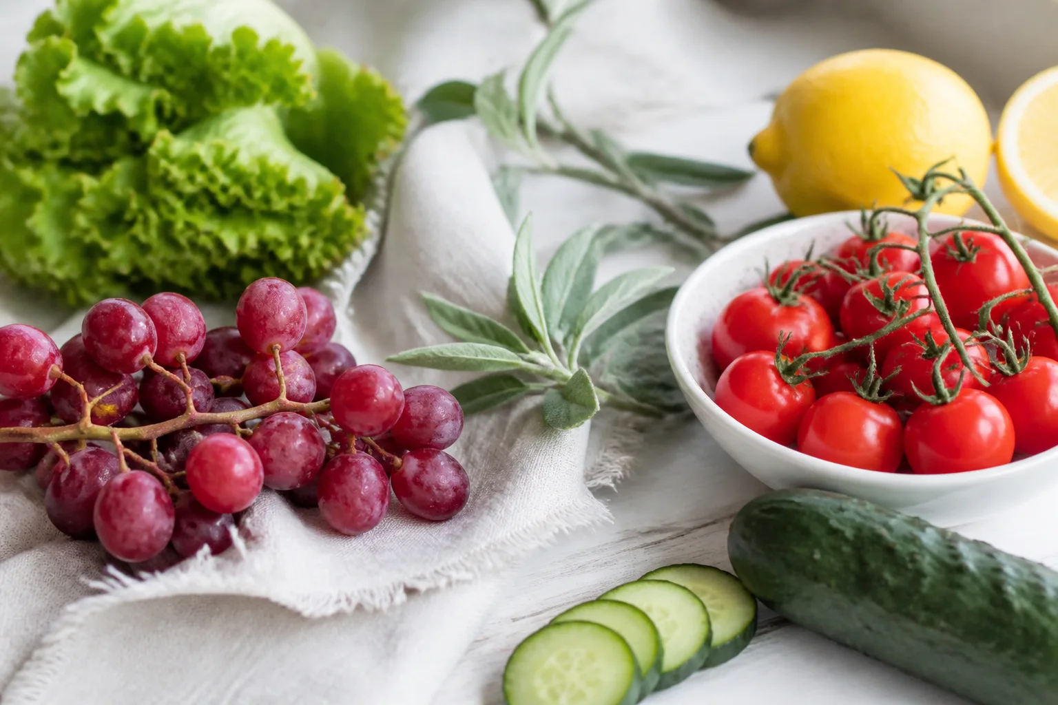 Fresh produce used when building personalised nutrition plans