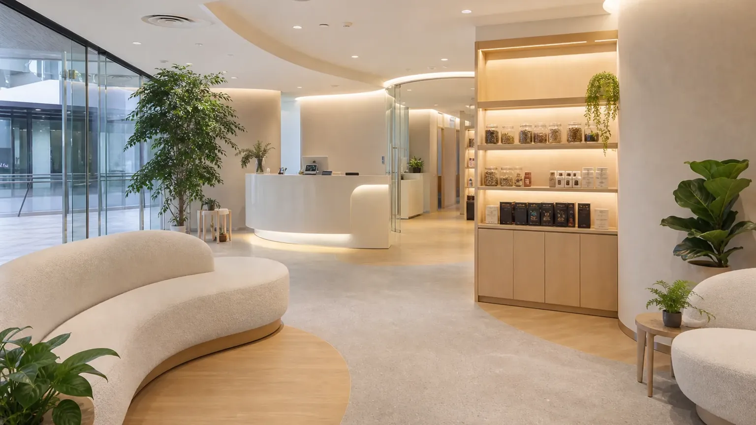 Waiting area at PULSE TCM The Woodleigh Mall