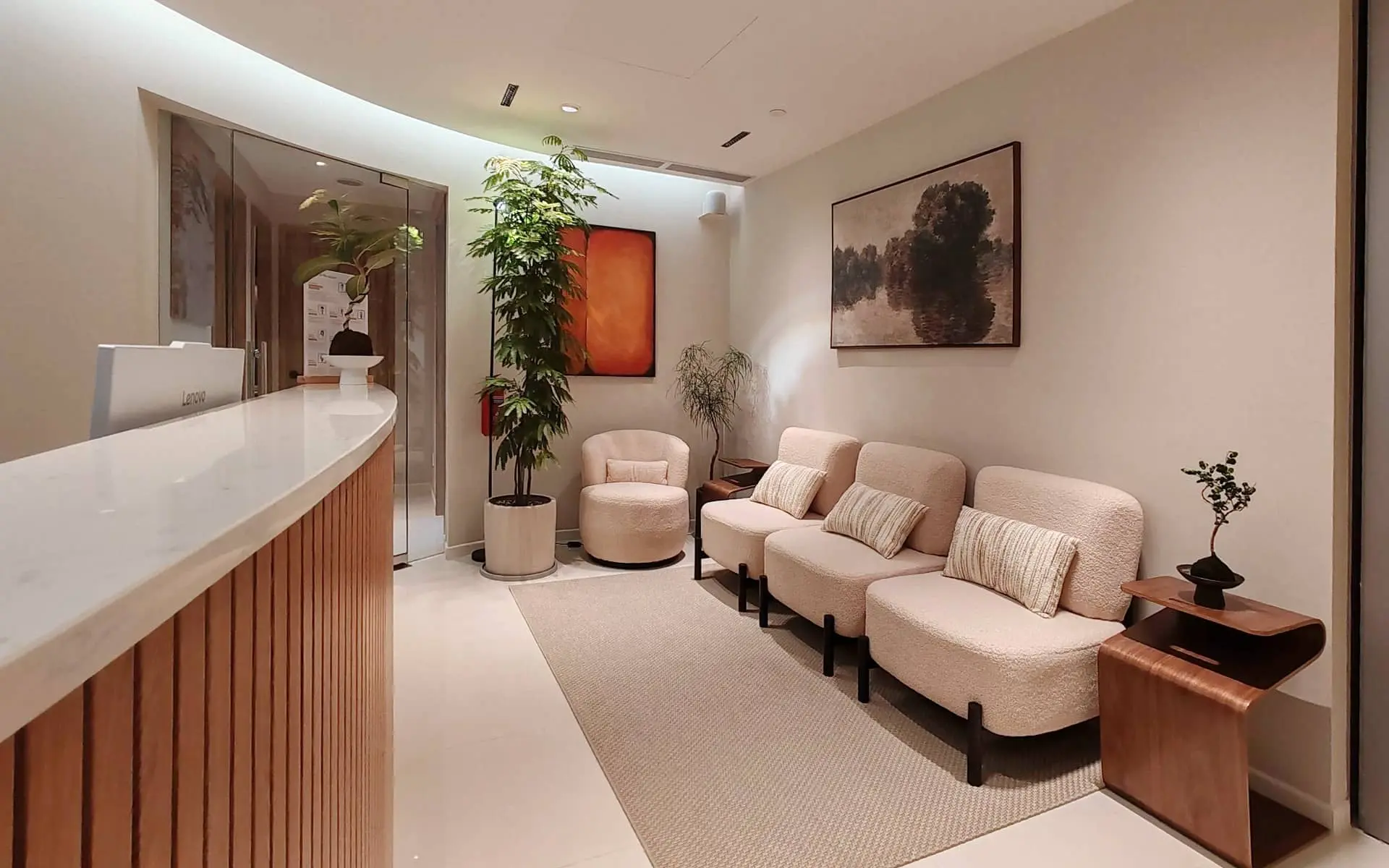 Sitting area inside PULSE Signature at ION Orchard