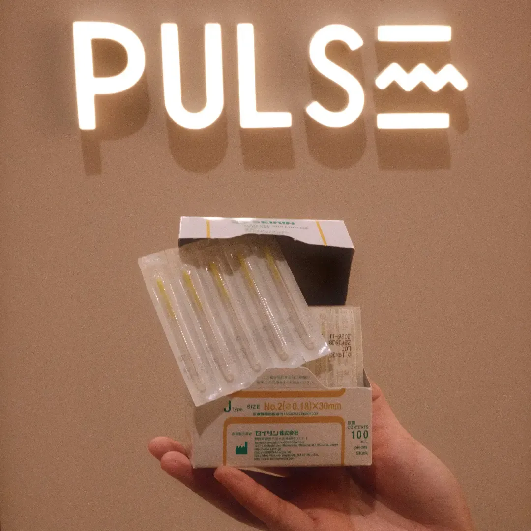 Fine Seirin acupuncture needles used at PULSE TCM