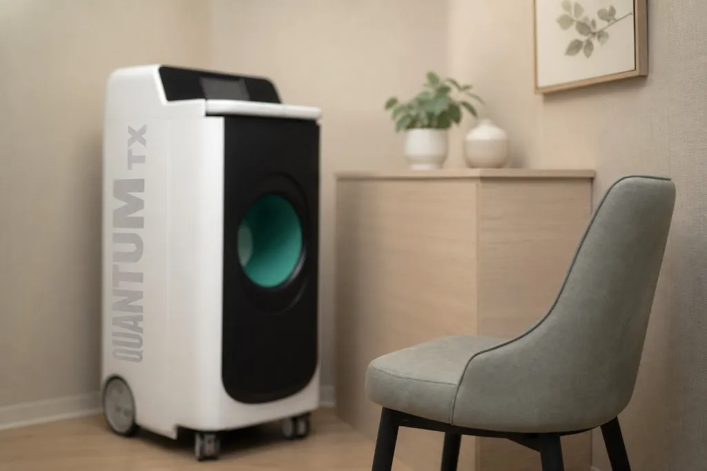 PULSE TCM Paragon room with QUANTUM TX BIXEPS device