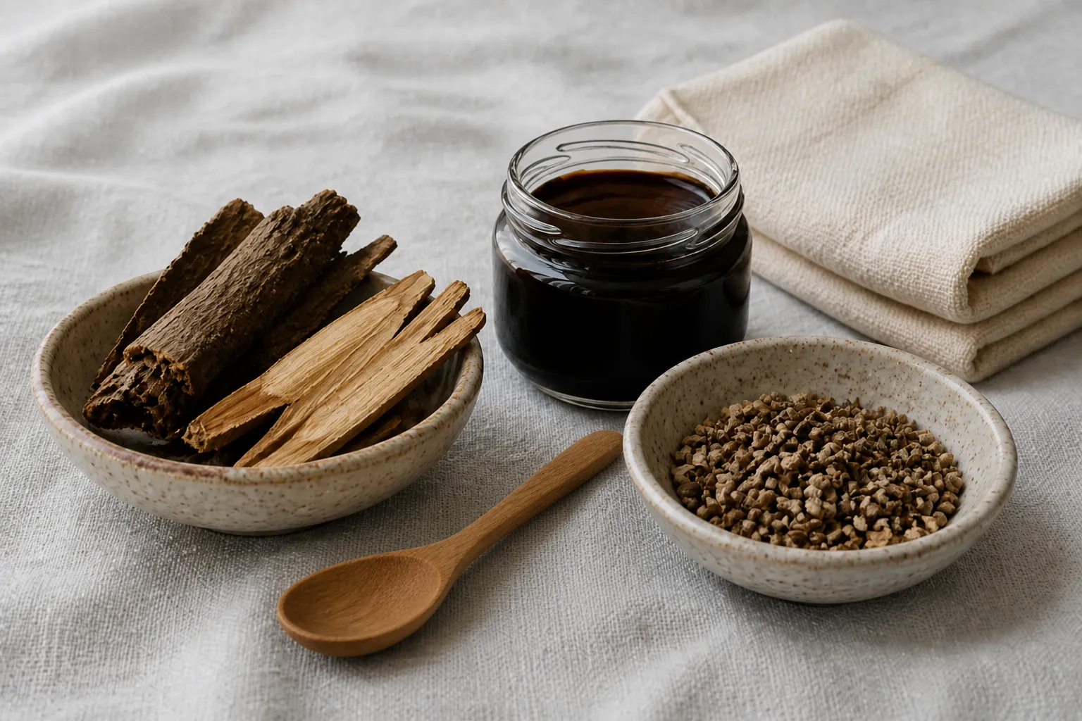 Dried Chinese herbs, compress, and ointment for external therapy
